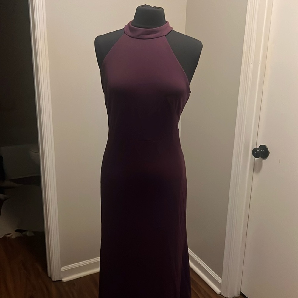 never worn purple formal dress